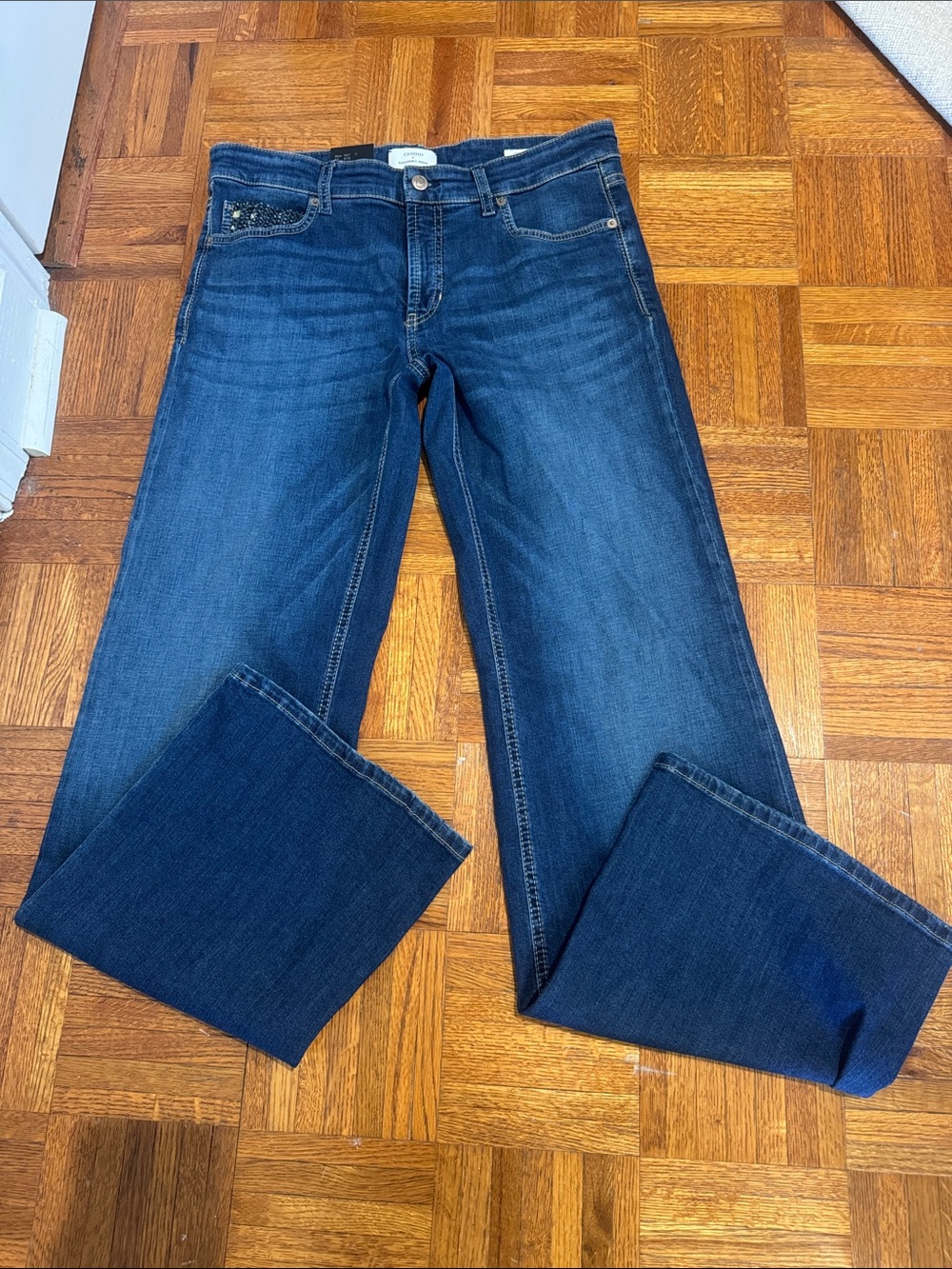 Cambio nwt Women's Dark Blue wide-Leg Jeans
